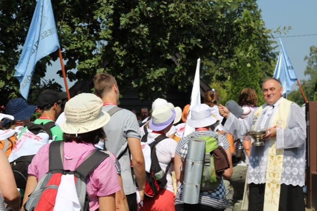 Powitanie pielgrzymów w Kończycach Wielkich