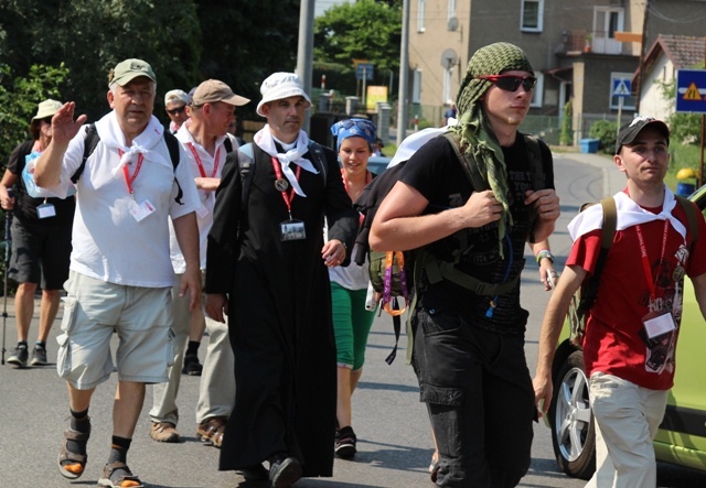 Powitanie pielgrzymów w Kończycach Wielkich