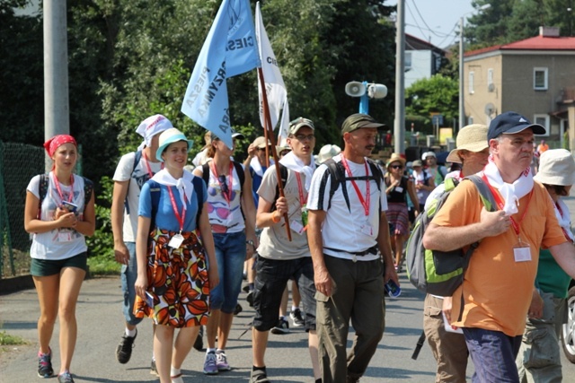 Powitanie pielgrzymów w Kończycach Wielkich