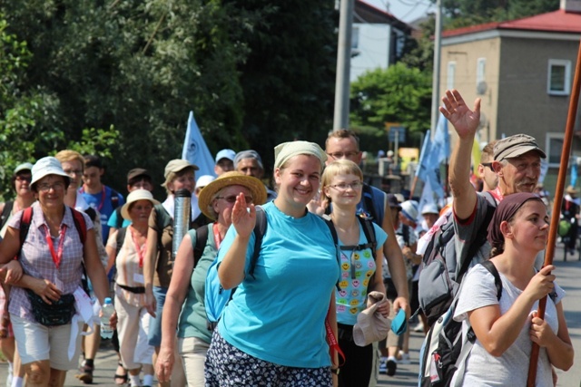 Powitanie pielgrzymów w Kończycach Wielkich