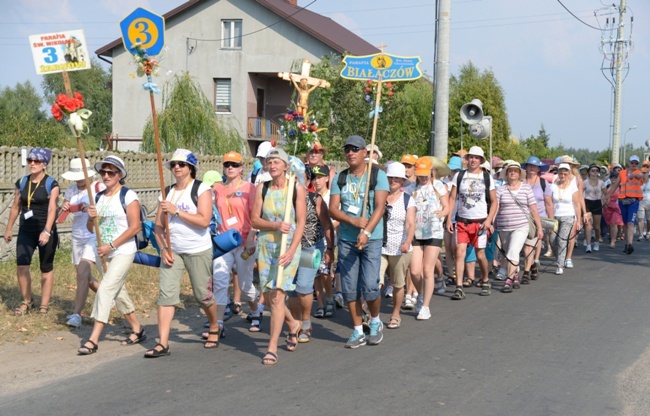 Opoczyńska kolumna pieszej pielgrzymki diecezji radomskiej