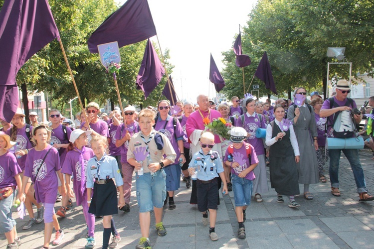 Wejście ŁPPM na Jasną Górę