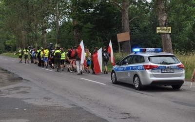 Wyjście pielgrzymki do Myśliborza