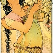 Alfons Mucha, „Salome”,  litografia, 1897, kolekcja prywatna