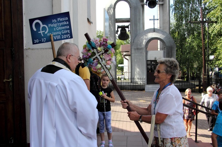 Powitanie pielgrzymów w Głownie