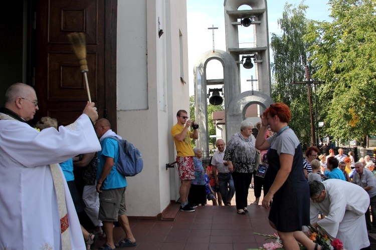 Powitanie pielgrzymów w Głownie