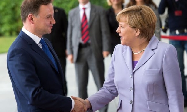Prezydent po spotkaniu z Angelą Merkel
