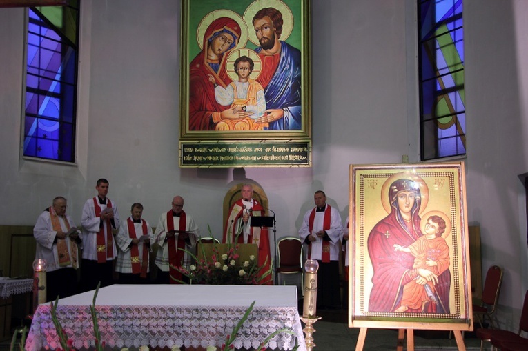 Powitanie symboli ŚDM w diecezji łowickiej