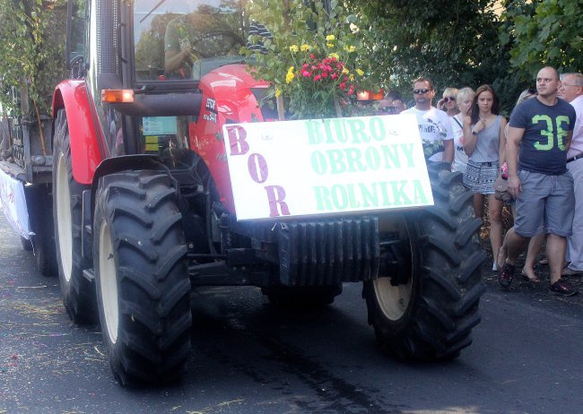 Korowód dożynkowy w Poniszowicach