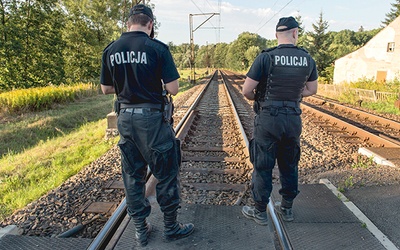 Okolica, w której być może znajduje się pociąg, została zabezpieczona przez policję