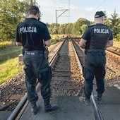 Okolica, w której być może znajduje się pociąg, została zabezpieczona przez policję