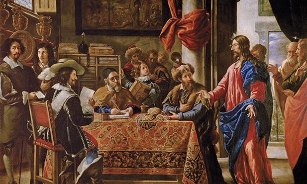 Juan de Pareja  „Powołanie św. Mateusza”,  olej na płótnie, 1661 Muzeum Prado, Madryt