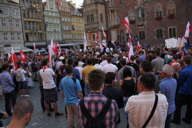 Protestowali przeciko przyjęciu imigrantów