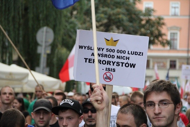 Protestowali przeciko przyjęciu imigrantów