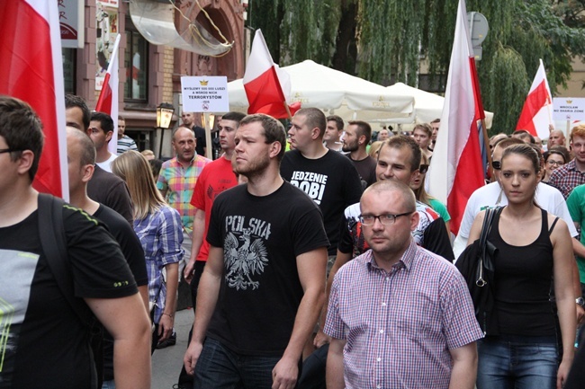 Protestowali przeciko przyjęciu imigrantów