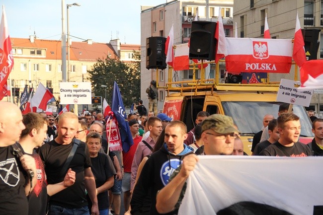 Protestowali przeciko przyjęciu imigrantów