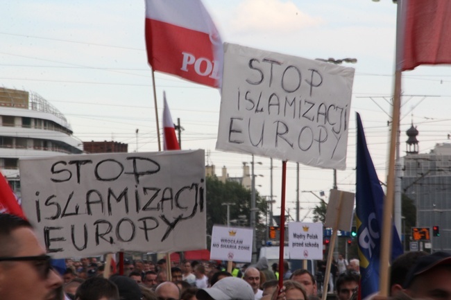 Protestowali przeciko przyjęciu imigrantów