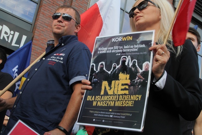 Protestowali przeciko przyjęciu imigrantów