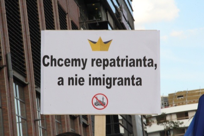 Protestowali przeciko przyjęciu imigrantów