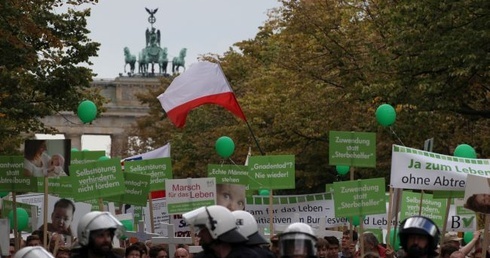 Milcząca manifestacja w Berlinie