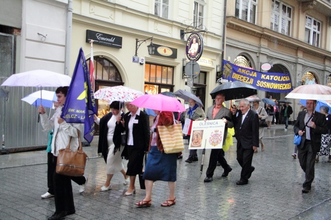 Marsz Akcji Katolickiej z pl. Matejki na Rynek Główny