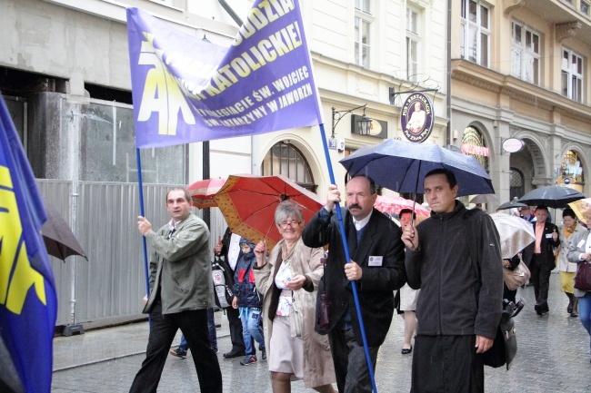 Marsz Akcji Katolickiej z pl. Matejki na Rynek Główny