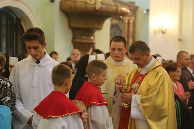 Powitanie obrazu Jezusa Miłosiernego w kościele św. Marii Magdaleny w Cieszynie