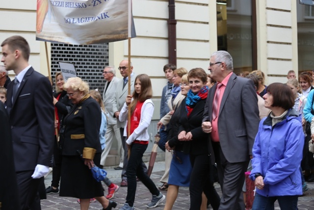 Powitanie obrazu Jezusa Miłosiernego w kościele św. Marii Magdaleny w Cieszynie