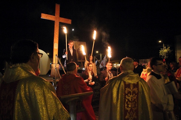 Symbole ŚDM w środku Polski