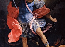 Guido Reni „Archanioł Michał” olej na płótnie, 1635  kościół Santa Maria  della Concezione, Rzym