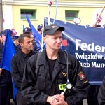 Protest służb mundurowych w Olsztynie