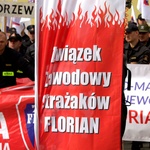 Protest służb mundurowych w Olsztynie