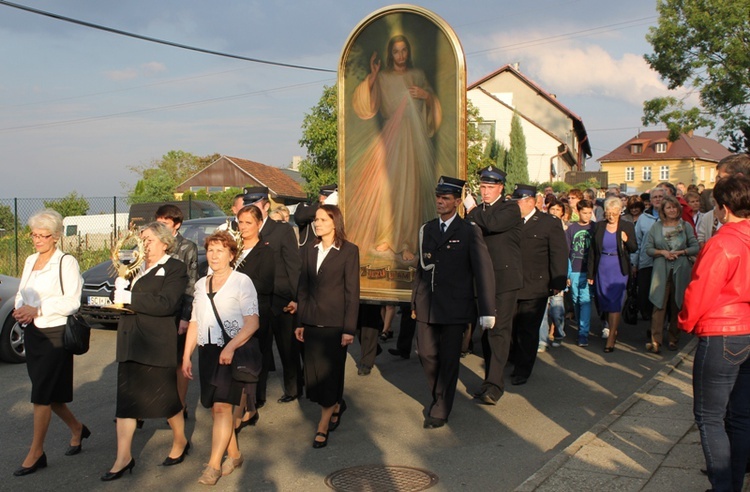 Obraz Jezusa Miłosiernego w Cieszynie-Mnisztwie