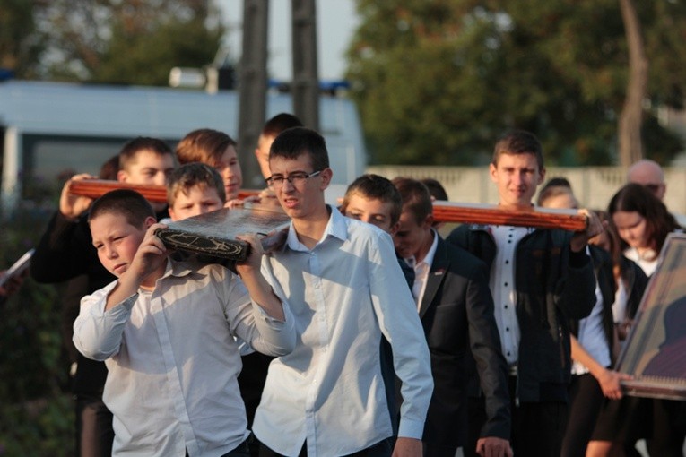 Symbole ŚDM w Bedlnie