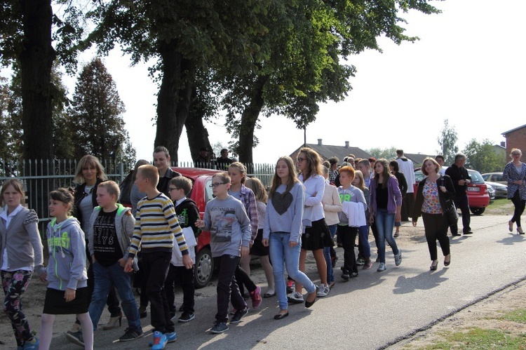 Symbole ŚDM w Giżycach