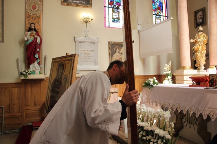 Symbole ŚDM w Giżycach