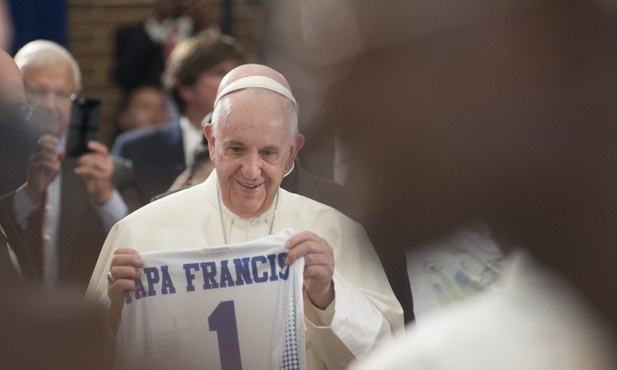 Franciszek u dzieci w Harlemie