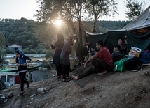 W obozie dla uchodźców na Lesbos