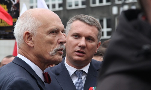 Manifestacja przeciw imigrantom w Katowicach