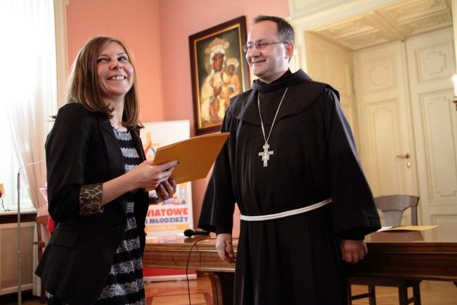 Prezentacja orędzia papieża Franciszka na ŚDM w Krakowie