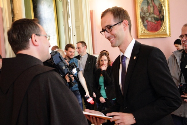 Prezentacja orędzia papieża Franciszka na ŚDM w Krakowie