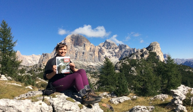 Joanna i jej "Gość" w Dolomitach