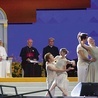 26.09.2015. Filadelfia. USA. Papież Franciszek uczestniczył w czuwaniu podczas VIII Światowego Spotkania Rodzin. 