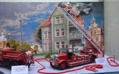 Diorama akcji strażackiej 