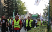 Manifestacja górników pod kopalnią "Brzeszcze"