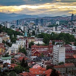 Widok na Sarajewo z jednego ze wzgórz 