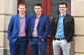  Mateusz, Patryk i Adrian (od lewej) postanowili, że studia wykorzystają  do maksimum