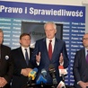 W konferencji wzięli udział (od lewej): Marek Suski, Wojciech Skurkiewicz, Jarosław Gowin i Adam Bielan