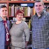  Pracownicy lubelskiego IPN od lewej: dr Marcin Kruszyński, Agata Fijuth-Dudek, dr Tomasz Osiński