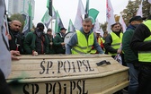 Protest górników w Rudzie Śląskiej